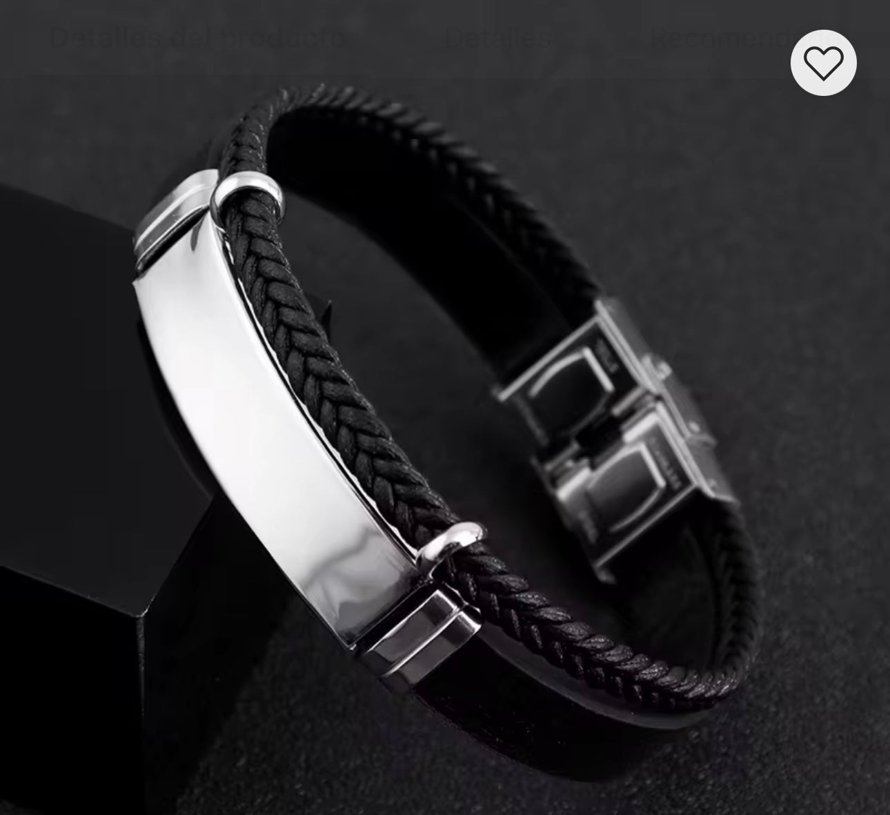 Men's Wover Lether Wrap Bracelet