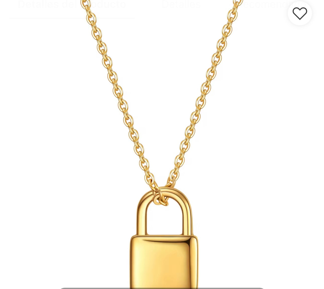 Lock Pendant Necklace