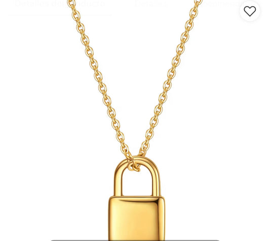 Lock Pendant Necklace
